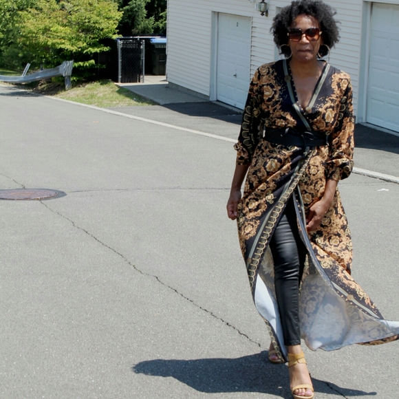 Only 1 left Royalty Wrap Maxi Dress - Picture 3 of 3
